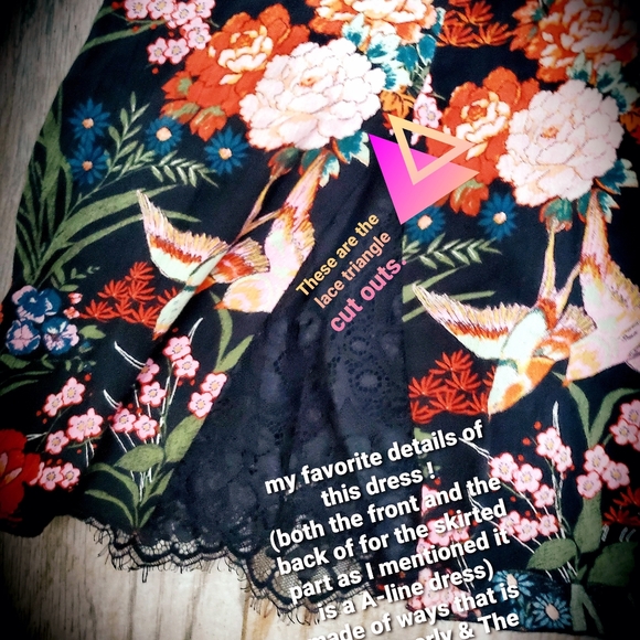 NWT❤JESSICA SIMPSON Aline Floral/lace xs/s dress - Picture 10 of 12